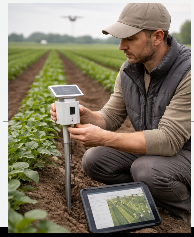 IoT мониторинг сельскохозяйственных полей и контроля в Бийске