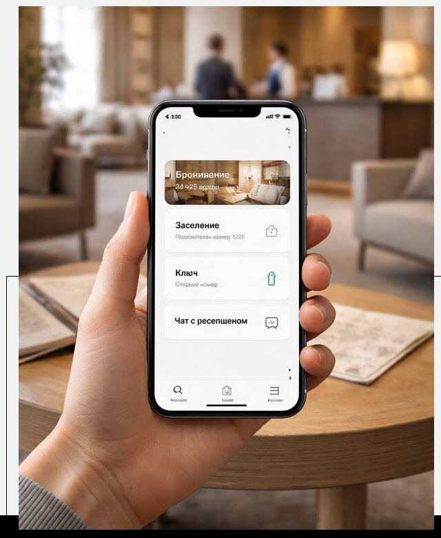 Мобильное приложение для гостей отеля в Бийске, управление сервисом